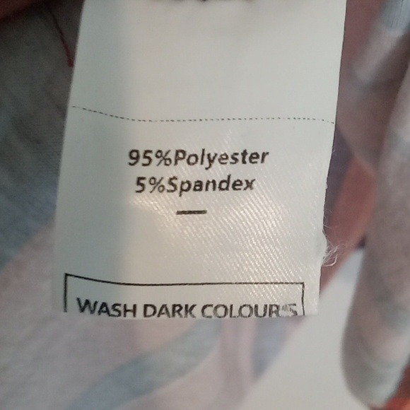 Casual V-Neck Striped Blouse - Red Multi - Picture 5 of 5